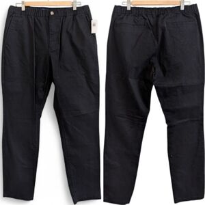 OLD NAVY NWT Slim Black Pants Cotton Flex Chinos Slacks Large 34x32